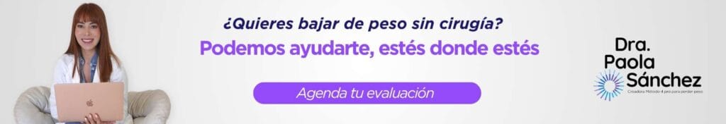 Cómo bajar de peso sin cirugía - Dra. Paola Sánchez