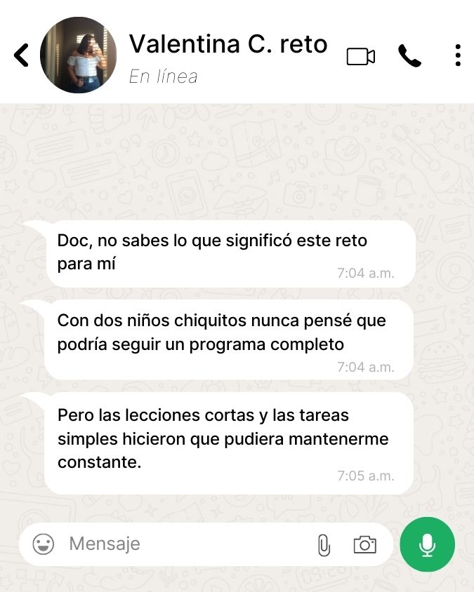 Testimonio 2 - Reto 21 días - Dra. Paola Sánchez